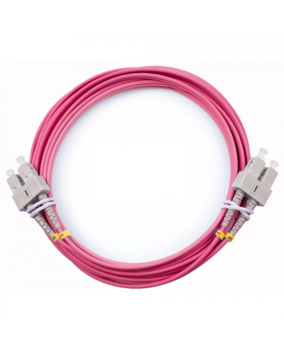 Шнур оптический duplex SC-SC 50/125 mm OM4 7м LSZH Cabeus FOP-50-OM4-SC-SC-7m в Рыбинске Патч-корды оптические Pintop.ru