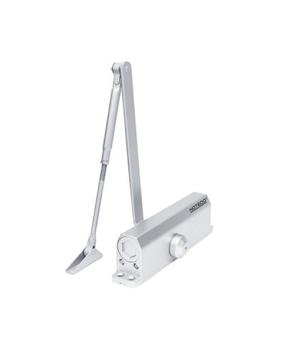 Доводчик NOTEDO DC-160 DA EN1-5, с задержкой закрывания, с рычажной тягой, (коричневый) (RAL8016) в Рыбинске Доводчики Pintop.ru