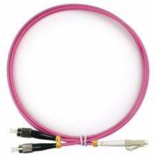 Шнур оптический duplex LC-FC 50/125 mm OM4 1м LSZH Cabeus FOP-50-OM4-LC-FC-1m