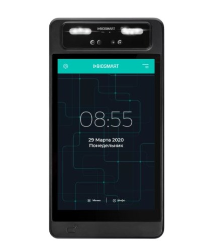 Терминал для биометрической идентификации по геометрии лица BioSmart QUASAR-MFR в Рыбинске Контроллеры Pintop.ru