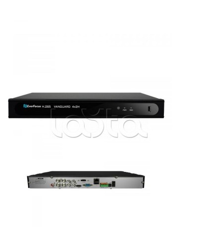 Видеорегистратор 4-канальный EverFocus VANGUARD II 4x2H в Рыбинске Видеорегистраторы гибридные Pintop.ru