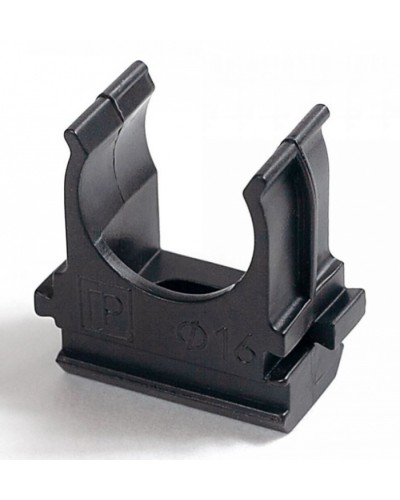 Крепёж-клипса для труб Полистирол черная д16 (100шт/2000шт уп/кор) Промрукав (PR.02716ч) в Рыбинске Держатели, клипсы, скобы Pintop.ru