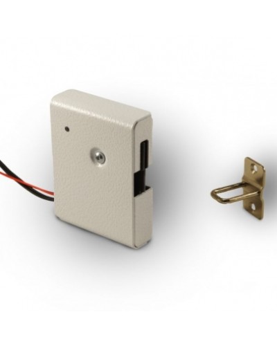 Замок электромеханический с толкателем и датчиком положения двери Promix-SM308.10.1 (белый) в Рыбинске Электромеханические замки Pintop.ru