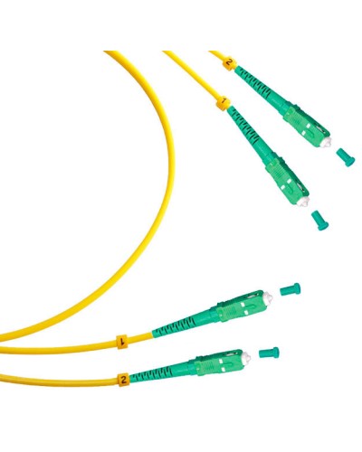 Шнур оптический duplex SC/APC-SC/APC 9/125 sm 10м LSZH Cabeus FOP(d)-9-SC/APC-SC/APC-10m в Рыбинске Патч-корды оптические Pintop.ru