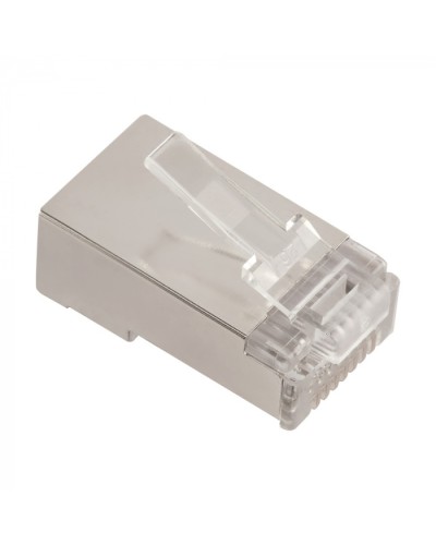Коннектор RJ45 тип EZ, 8P8C, STP, Cat.5e, универсальный, 50 микрон,100 шт. LANMASTER (LAN-EZ45-8P8C/S5E-100) в Рыбинске Коннекторы и разъемы Pintop.ru