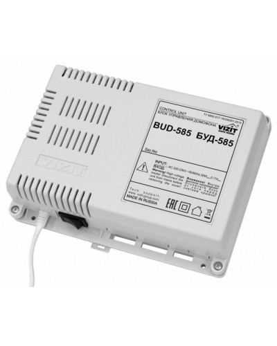 Блок управления и питания периметрового домофона VIZIT БУД-585 в Рыбинске Блоки управления многоабонентные Pintop.ru