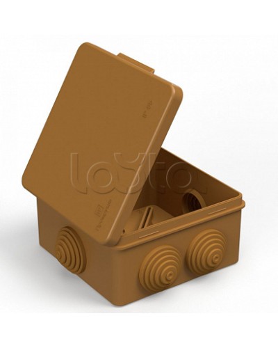 Коробка распределительная 40-0302-8001 для прямого монтажа безгалогенная (HF) бук 100х100х50 (60шт/кор) Промрукав в Рыбинске Распределительные коробки Pintop.ru