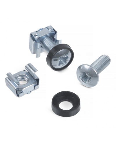 Комплект винт M6, квадратная гайка, шайба для крепления 19 оборудования в Рыбинске Расходные материалы для шкафов и стоек Pintop.ru