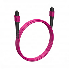 Кабельная сборка MPO(M) -MPO(M)-12 волокон 50/125 OM4, 1 m Cabeus (FOP-50-OM4-12-MPO(M)-12-MPO(M)-B-1m)