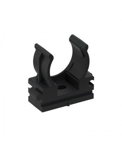 CFQ20 Держатель (клипса) для труб, для монтажного пистолета D20мм, цвет чёрный (10шт) Экопласт (41520-10BL) в Рыбинске Держатели, клипсы, скобы Pintop.ru