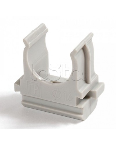 Крепеж-клипса для труб Полистирол д40 (10шт/300шт уп/кор) Промрукав (PR.02740м) в Рыбинске Держатели, клипсы, скобы Pintop.ru