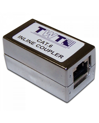 Повторитель портов RJ-45, экранированный, категории 6 TWT (TWT-CP45STP6) в Рыбинске Проходные адаптеры RJ-45 и разветвители Pintop.ru