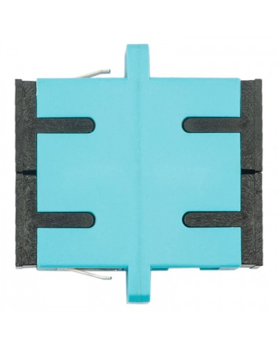 Адаптер оптический проходной SC-SC, OM3, дуплекс (duplex), бирюзовый Datarex DR-541023 в Рыбинске Коммутационные изделия Pintop.ru