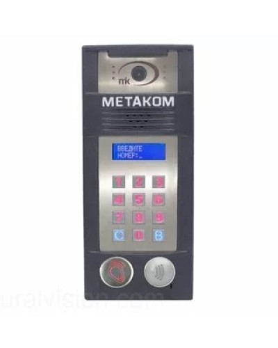 Многоабонентый антивандальный блок вызова со встроенной гибридной видеокамерой Метаком MК2018-MFCGVH в Рыбинске Блоки вызова многоабонентные Pintop.ru