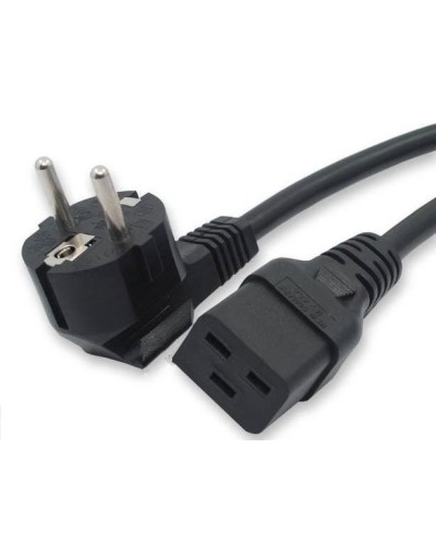 Кабель питания 1,8 м Hyperline PWC-IEC19-SHM-1.8-BK в Рыбинске Патч-корды и пигтейлы Pintop.ru