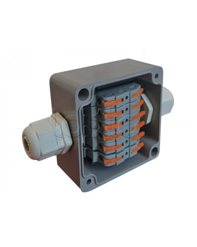 Коробка пылевлагонепроницаемая клеммная G366 А Wago АЯКС IP66/IP65, 82x80x55 Магнито-контакт в Рыбинске Распределительные коробки Pintop.ru