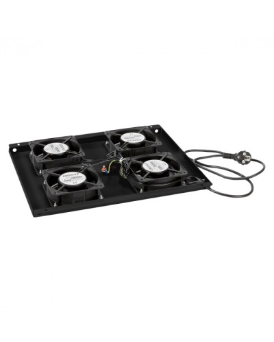 Панель вентиляционная с 4 вентиляторами Cabeus TRAY-60-BK в Рыбинске Вентиляторные модули Pintop.ru