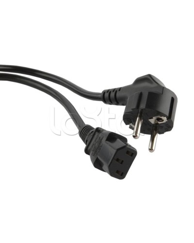 Кабель питания 1,0 м Hyperline PWC-IEC13-SHM-1.0-BK в Рыбинске Патч-корды и пигтейлы Pintop.ru