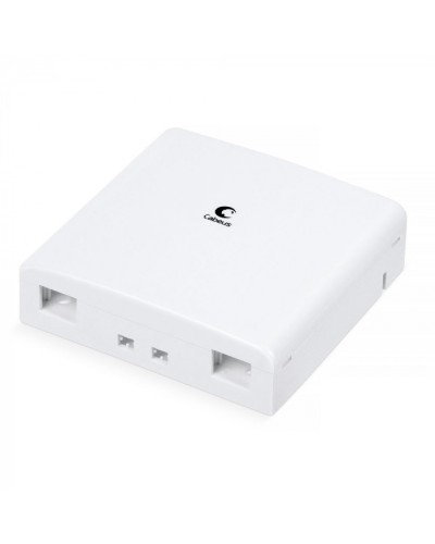 Корпус внешней оптической настенной розетки на 2 SC/LC Cabeus (OB-2SC/LC) в Рыбинске Кросс оптический Pintop.ru