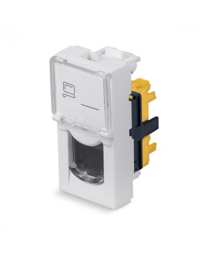 Модуль Keystone Jack RJ-45(8P8C), 180 градусов, категория 6a Cabeus (KJ-RJ45-Cat.6a-180T-FP-L-22,5) в Рыбинске Модули Keystone Pintop.ru