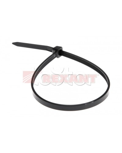 Хомут-стяжка нейлоновый 5х250 мм чёрный (100шт/уп) REXANT 07-0251-5 в Рыбинске Стяжки-хомуты Pintop.ru