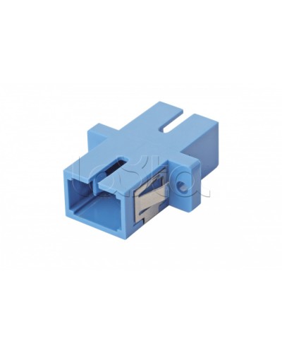 Оптический адаптер OS2, симплекс SC, с фланцами, синий Eurolan (36A-S2-SC-02BU) в Рыбинске Проходные адаптеры и розетки оптические Pintop.ru