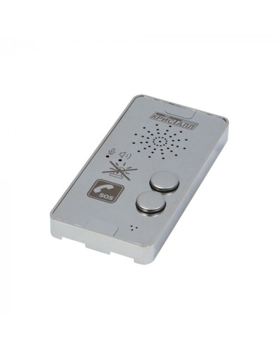 Переговорное устройство с кнопкой отключения оповещателя (зеркальная поверхность) Кристалл СДК-029.МГН.2 в Рыбинске Дополнительное оборудование для ОПС Pintop.ru