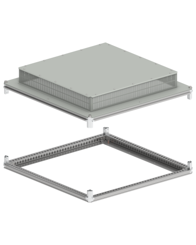 FORMAT Крыша и основание (под фланец) 1000х1000мм IP31 IEK (FO-00-KOF-100-100-31) в Рыбинске Аксессуары для стоек и шкафов Pintop.ru