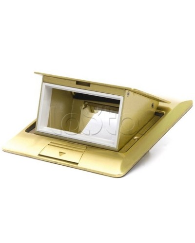 Люк в пол на 1.5 модуля (45х45мм), латунь Экопласт 70016 в Рыбинске Системы лючков и колонн Pintop.ru