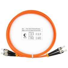 Шнур оптический duplex FC-ST 62,5/125 mm 2м LSZH Cabeus FOP-62-FC-ST-2m