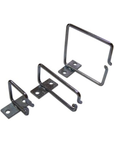 Скоба-органайзер металлическая для установки на 19 профиль, 80х80 мм TWT TWT-RING-M80x80 в Рыбинске Кабельные органайзеры Pintop.ru