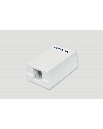 Коробка настенная EuroLan 12B-00-01WT в Рыбинске Розетки компьютерные и телефонные Pintop.ru
