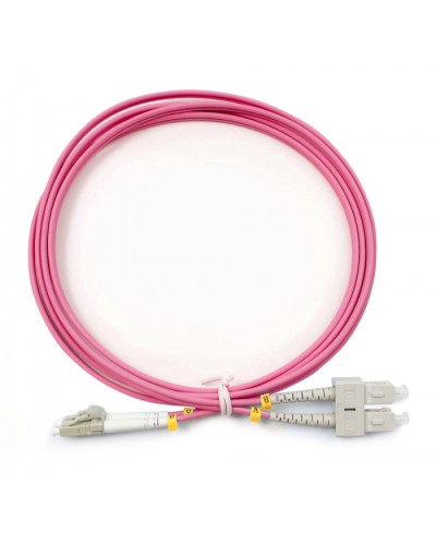 Шнур оптический duplex LC-SC 50/125 mm OM4 2м LSZH Cabeus FOP-50-OM4-LC-SC-2m в Рыбинске Патч-корды оптические Pintop.ru