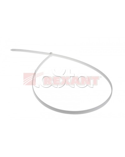 Хомут-стяжка нейлоновый 9х700 мм белый (100шт/уп) REXANT 07-0700-9 в Рыбинске Стяжки-хомуты Pintop.ru
