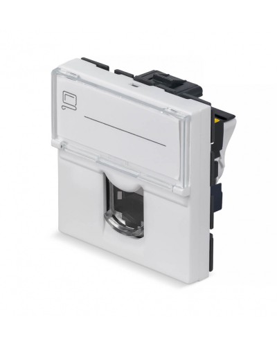 Модуль Keystone Jack RJ-45(8P8C), 180 градусов, категория 6a Cabeus (KJ-RJ45-Cat.6a-180T-FP-L-45) в Рыбинске Модули Keystone Pintop.ru