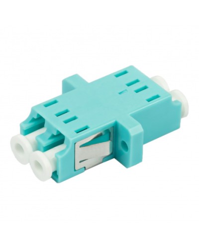 Адаптер оптический проходной LC-LC, OM3, дуплекс (duplex), бирюзовый Datarex DR-541123 в Рыбинске Коммутационные изделия Pintop.ru