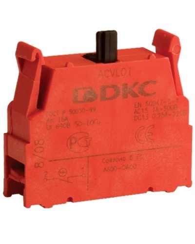 Блок контактный с клеммными зажимами (нормально-замкнутый) DKC ACVL01 в Рыбинске Клеммные колодки Pintop.ru