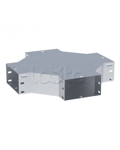 Ответвитель крестообразный 100х200-1,0 мм EKF (x10020008-1) в Рыбинске Аксессуары для лотков Pintop.ru