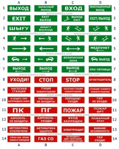 Табло Электротехника и Автоматика ЛЮКС-24 Человек бегущий по лестнице влево вниз в Рыбинске Оповещатели Pintop.ru