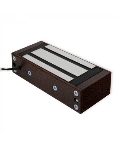 Замок электромагнитный Олевс М1-200 с планкой медный антик в Рыбинске Электромагнитные замки Pintop.ru