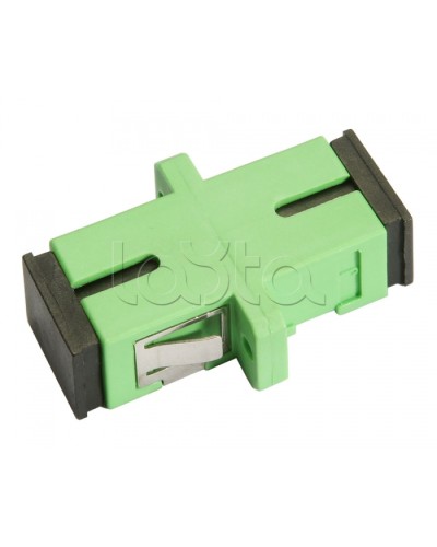 Соединитель проходной SC/APC-SC/APC, SM(для одномодового кабеля), simplex Cabeus SC/APC-SM в Рыбинске Проходные адаптеры и розетки оптические Pintop.ru