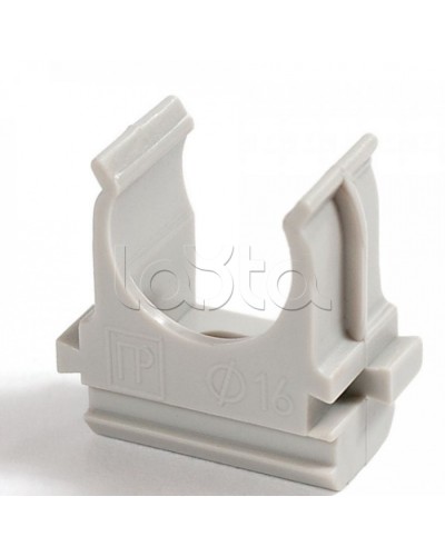 Крепеж-клипса для труб Полистирол д32 (10шт/500шт уп/кор) Промрукав (PR.02732м) в Рыбинске Держатели, клипсы, скобы Pintop.ru