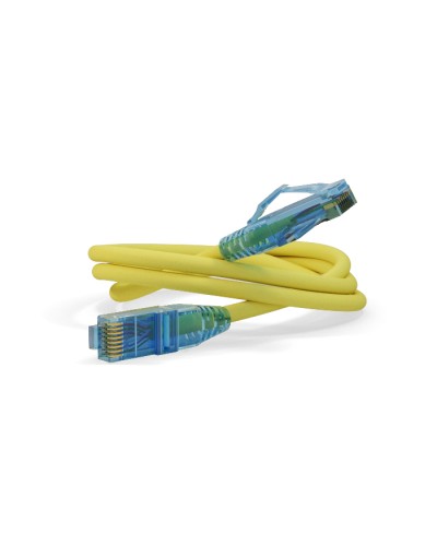 Патч-корд RJ45-RJ45, 4 пары, UTP, кат.6, LSZH (0,5м) Hyperline PC-LPM-UTP-RJ45-RJ45-C6-0.5M-LSZH-YL в Рыбинске Патчкорды (медные) Pintop.ru