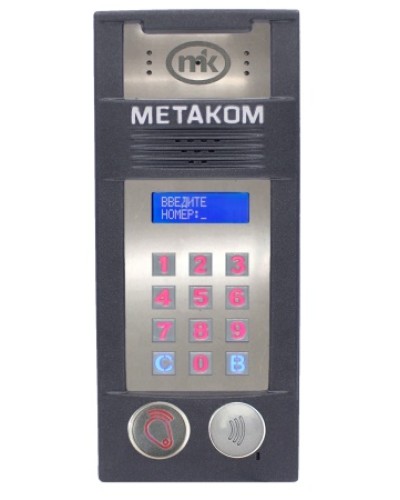 Многоабонентый антивандальный блок вызова со встроенной видеокамерой Метаком MК2018-RFMFСGV в Рыбинске Блоки вызова многоабонентные Pintop.ru
