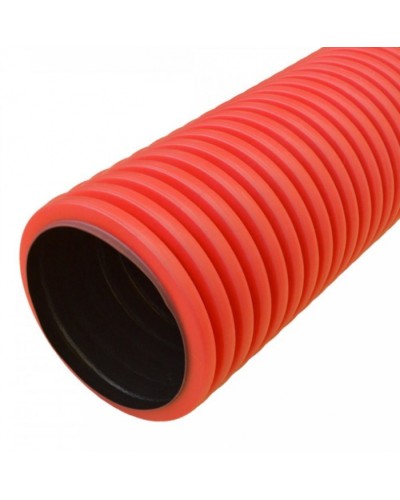 Труба гофрированная двустенная ПНД жесткая тип 750 (SN10) красная д160 5,7м (22,8м/уп) Промрукав (PR15.0243) в Рыбинске Труба гофрированная Pintop.ru