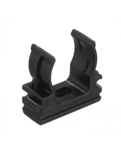 CF20G Держатель (клипса), без галогена, для труб D20мм, цвет чёрный (50 шт/упак) Экопласт (41720-50HF-BL) в Рыбинске Держатели, клипсы, скобы Pintop.ru