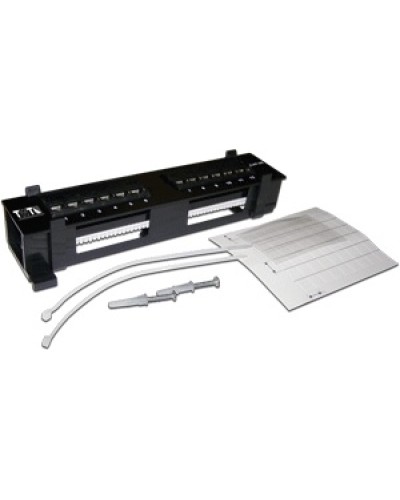 Патч-панель настенная горизонтальная 12 портов RJ-45 TWT TWT-PP12UTP-H в Рыбинске Патч панель Pintop.ru