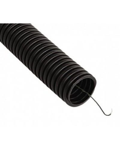 Труба гофрированная ПВХ легкая 350 Н черная с/з д32 (25 м/1375 м уп/пал) Промрукав (PR01.0088) в Рыбинске Труба гофрированная Pintop.ru