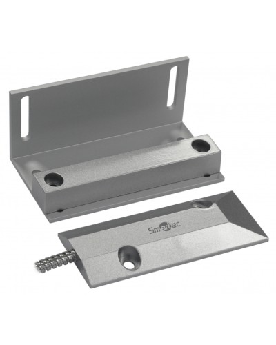 Магнитоконтактный датчик, НЗ, серебряный, накладной для металлических дверей, металлорукав, зазор 60 мм Smartec ST-DM141NC-SL в Рыбинске Извещатели охранные Pintop.ru