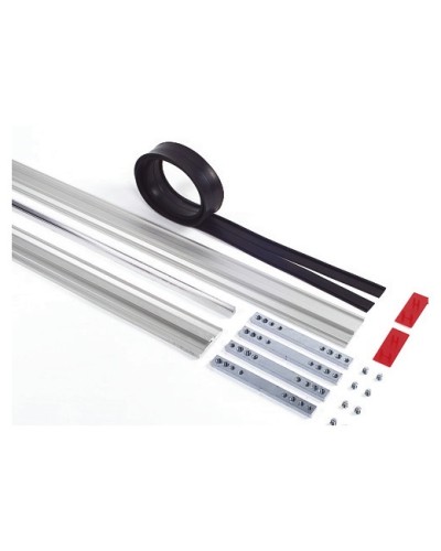 Пара торцевых заглушек для декорирования зажимных профилей на цельностеклянных полотнах Faac 105405 в Рыбинске Запчасти для шлагбаумов и автоматики Pintop.ru